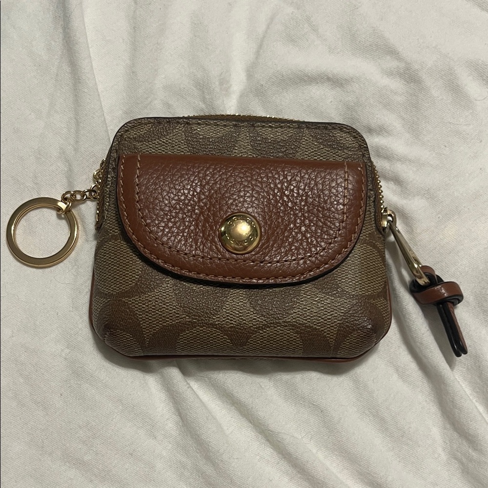 Coach Brown and Tan Wallet